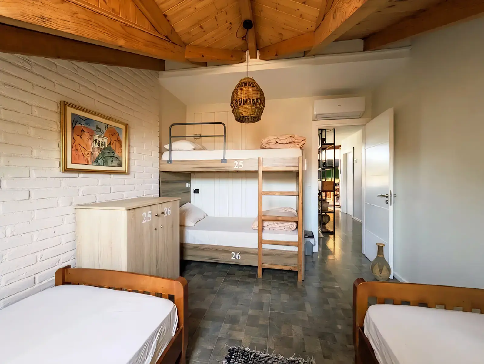 Alternative angle of the 4-bed dorm